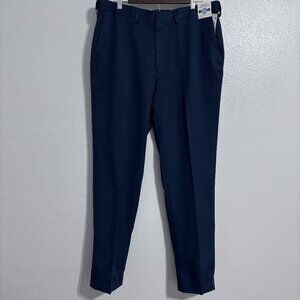 Saddlebred Traveler Comfort Flex Dress Pants 36x32 Dark Blue Straight Fit NWT